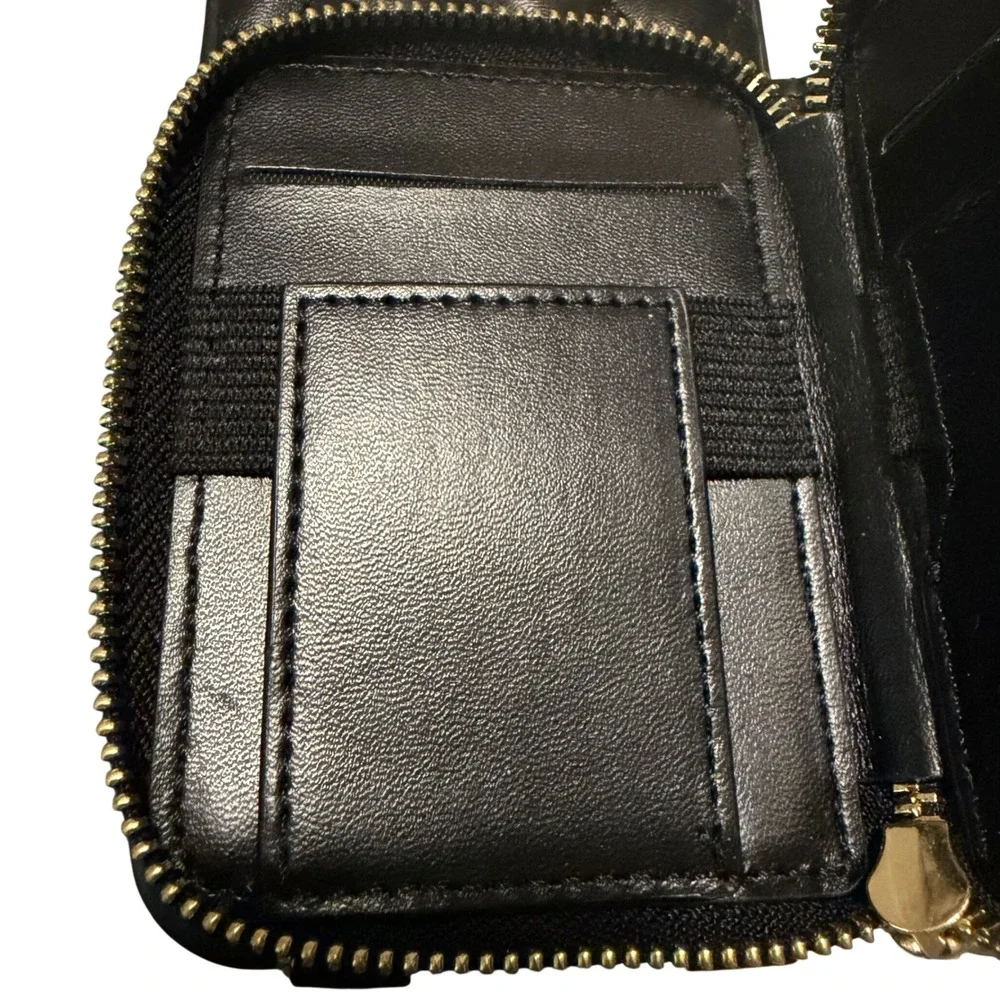NEW Keallce iPhone 16e 17e Wallet Case 6.1 Quilted Crossbody Wristlet Black RFID